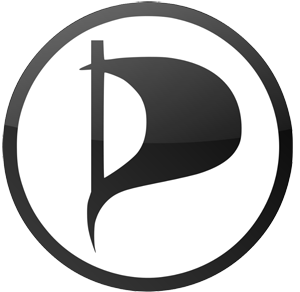 Le logo du parti pirate