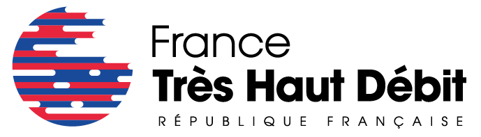 Logo officiel du Plan France Très Haut Débit qui organise le dispositif « Cohésion Numérique des Territoires » et les subventions au très haut débit qui en découlent