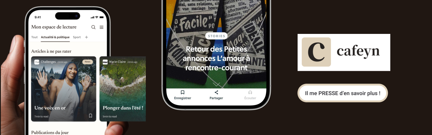 Profitez de toute la presse, sur tous vos appareils, avec Cafeyn et Nordnet !