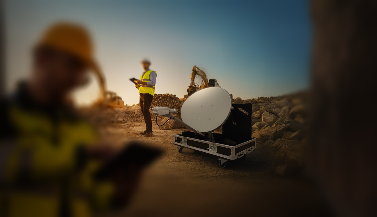 Neosat case : la solution Internet par satellite pour les chantiers et sites industriels